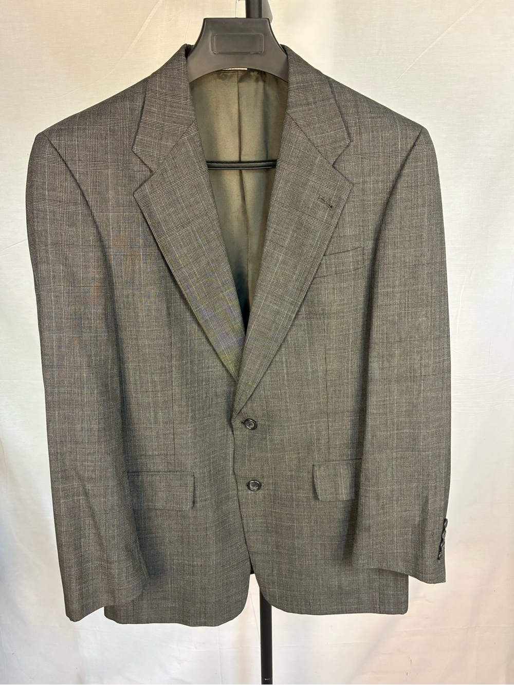 Burberry London 100% Wool Glen Plaid Blazer 37R